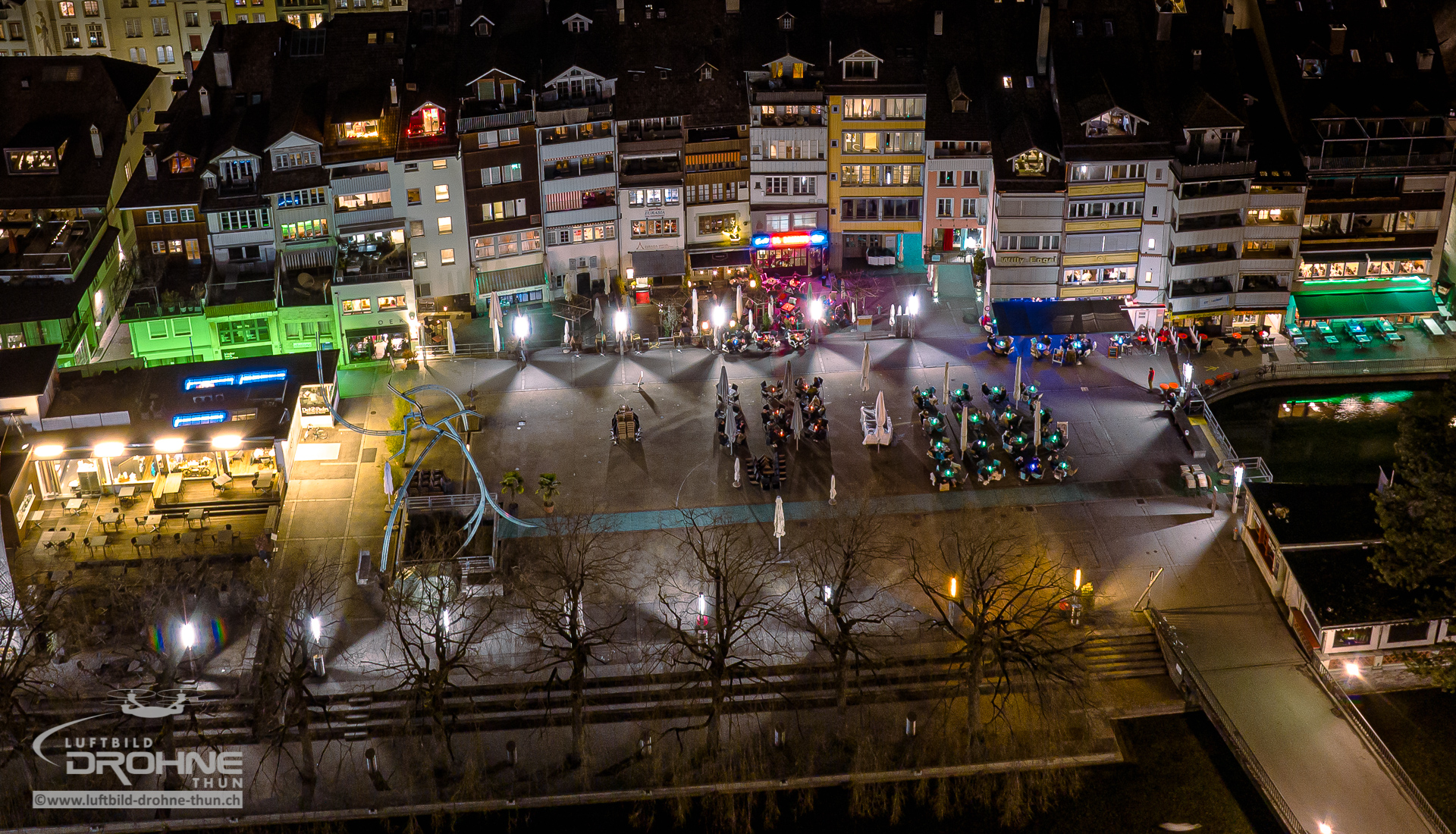 Mühleplatz Thun Nacht