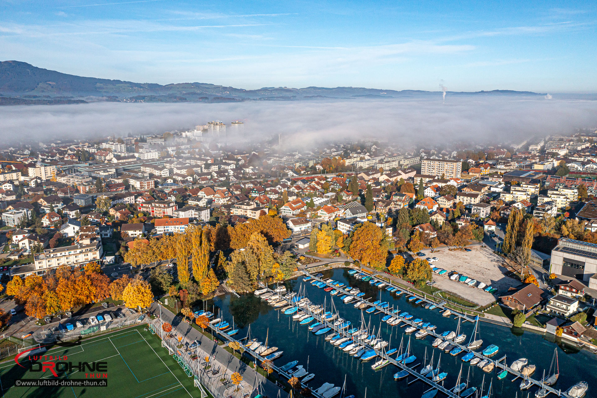 Dürrenast Thun mit Nebel